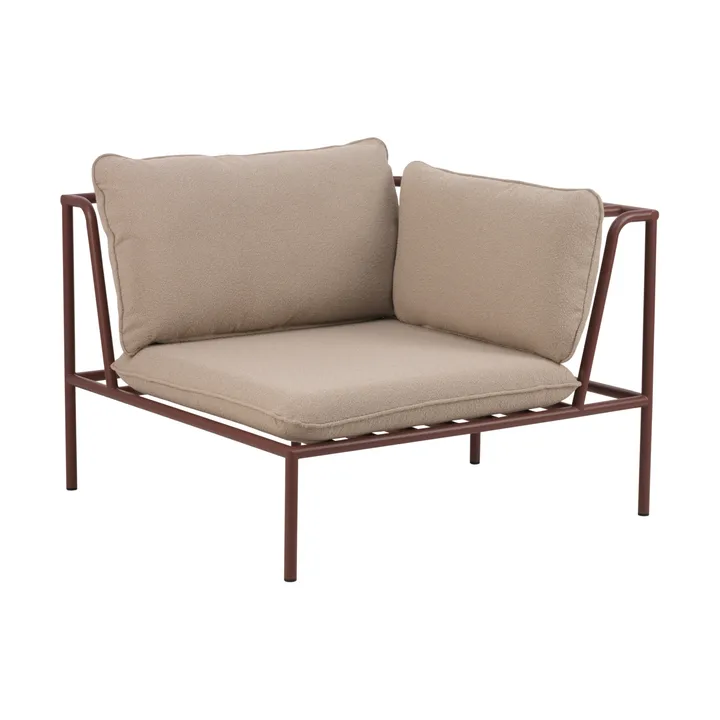 Collier sofa module - Zin red-teddy beige, corner - Brafab