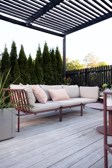 Collier sofa module - Zin red-teddy beige, middle section - Brafab