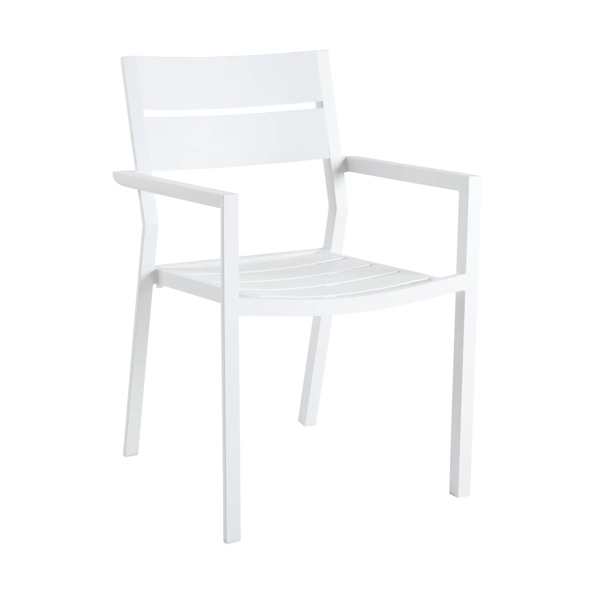 Delia armchair, White Brafab