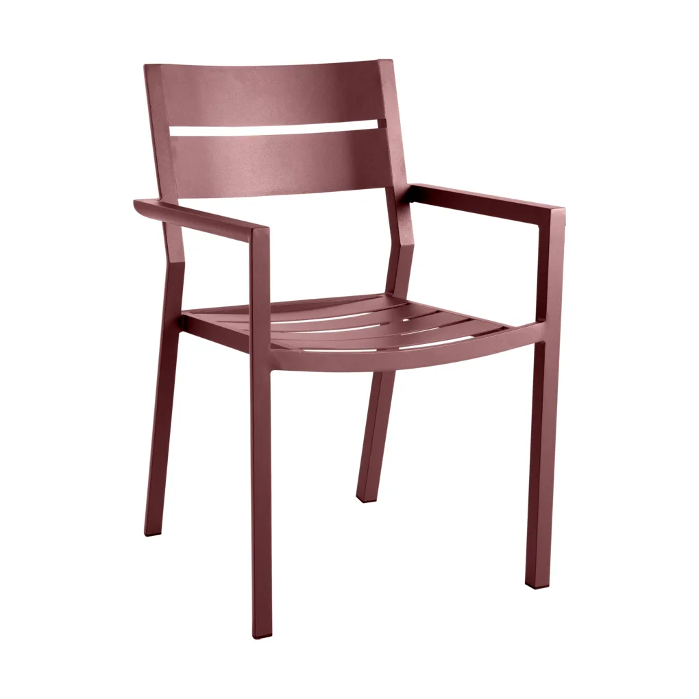 Delia armchair, Zin red Brafab