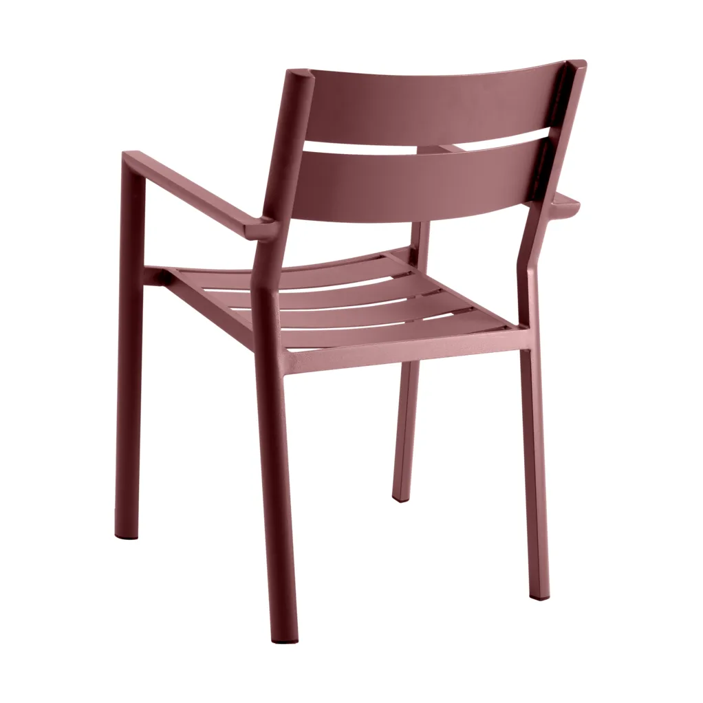 Delia armchair, Zin red Brafab