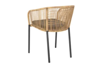 Delta armchair - Anthracite-natural - Brafab