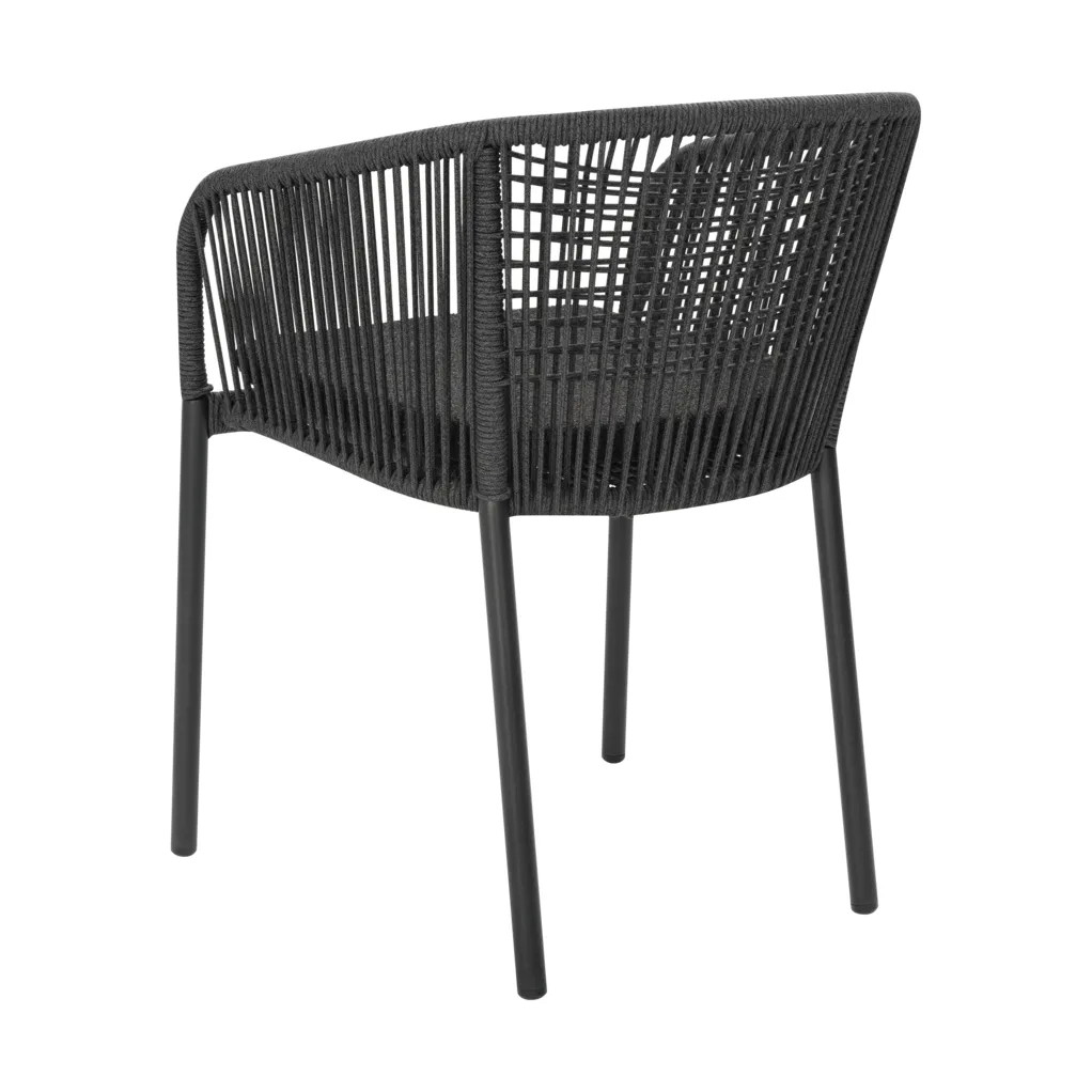 Delta armchair, Black Brafab