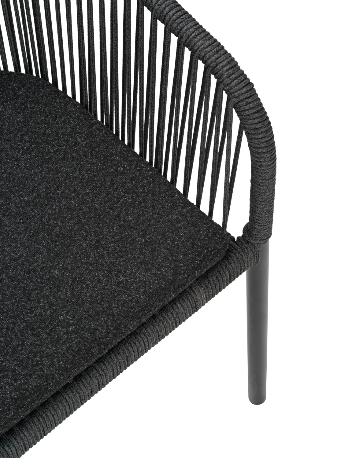 Delta armchair, Black Brafab