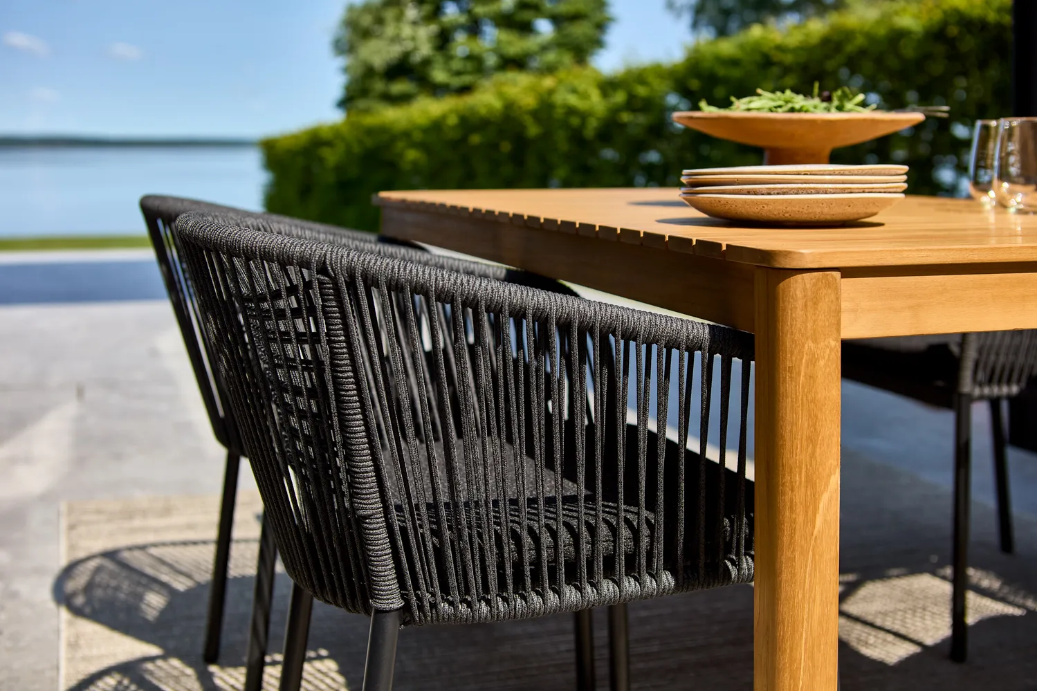 Delta armchair, Black Brafab