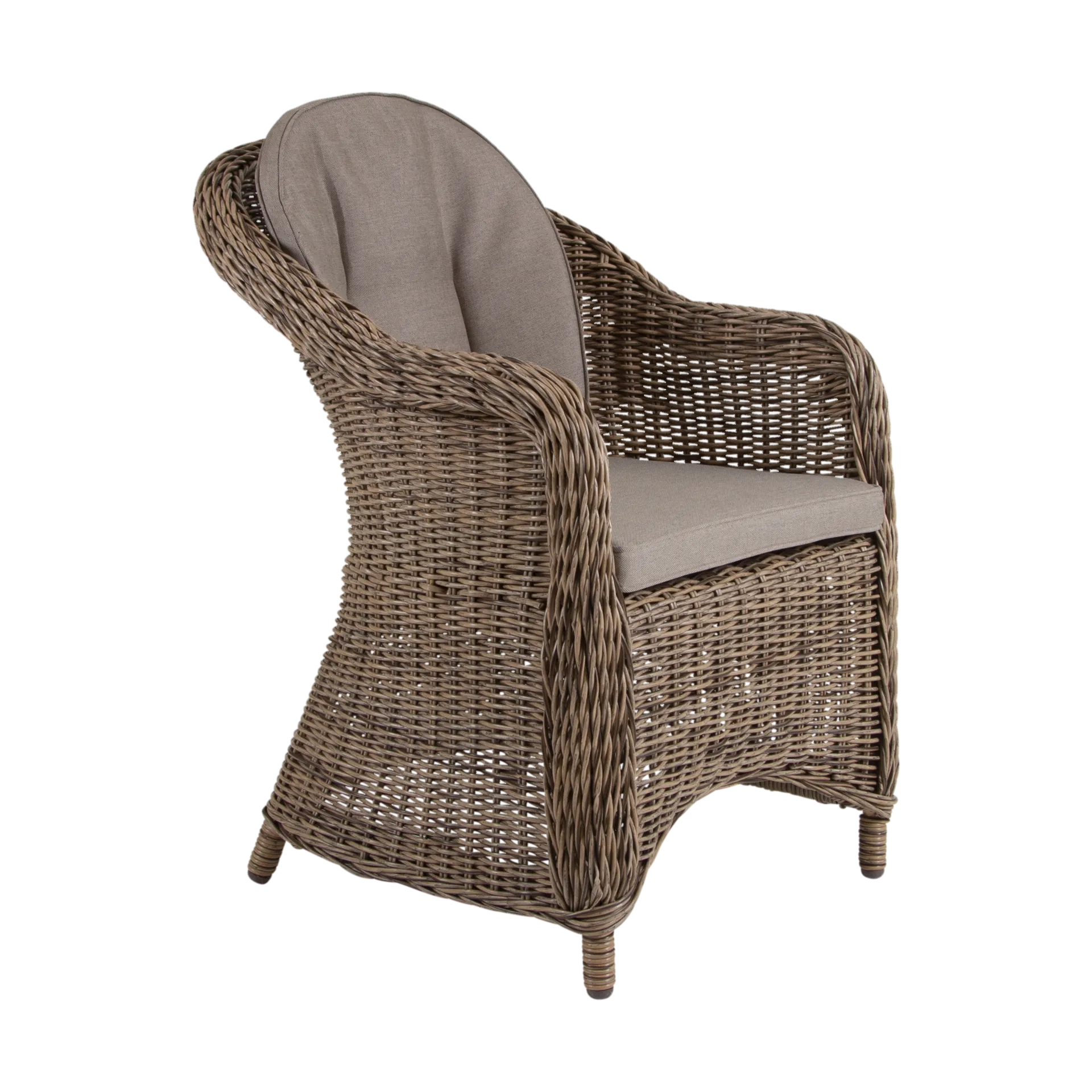 Eads armchair with seat cushion, Natural-beige Brafab