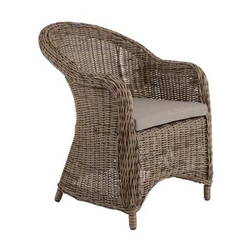 Eads armchair with seat cushion - Natural-beige - Brafab