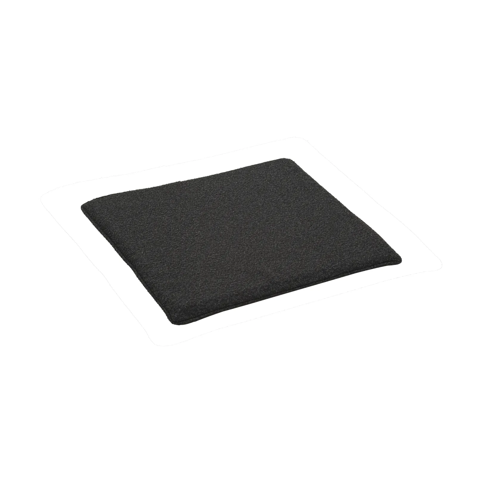 Frisk seat cushion, Teddy black, 37x37 cm Brafab