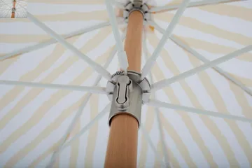 Gatsby parasol - Yellow stripe, Ø185 cm - Brafab