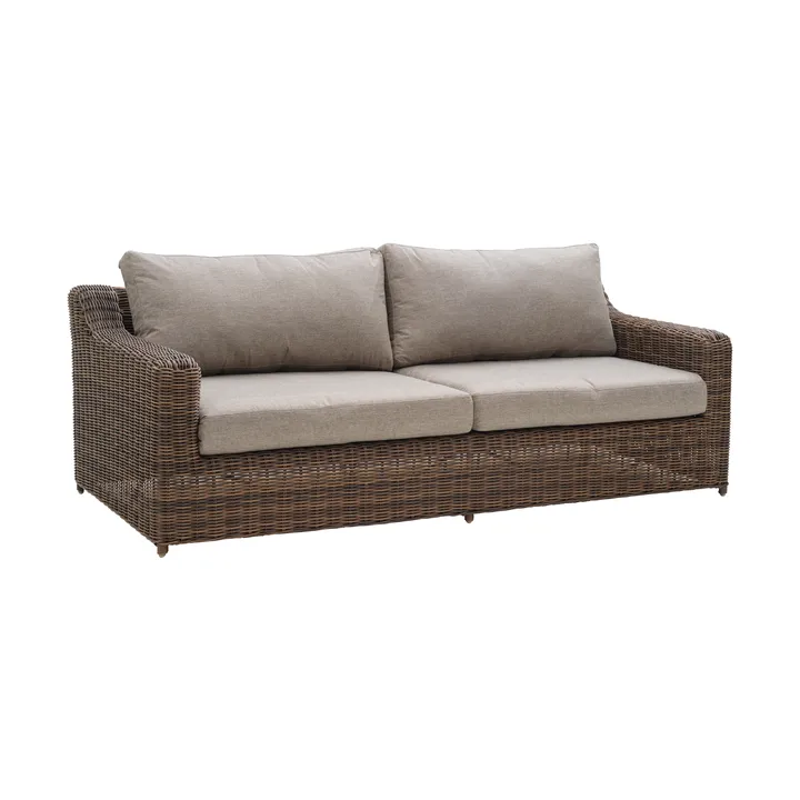 Glendon 3 seater sofa - Dark Brown-soft moose - Brafab