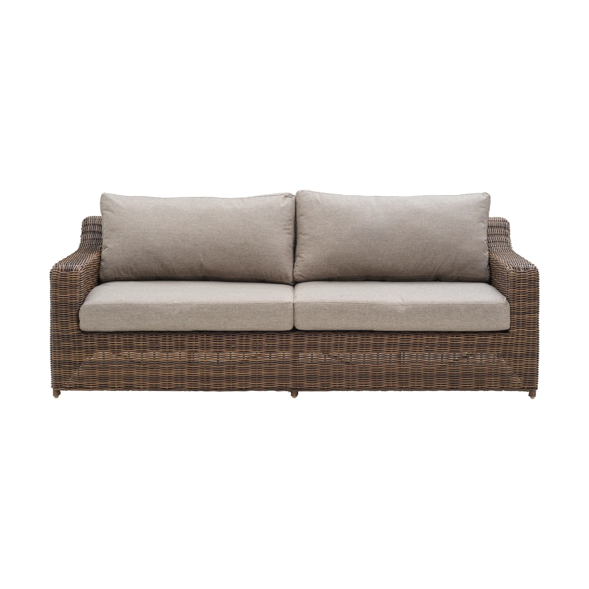 Glendon 3 seater sofa, Dark Brown-soft moose Brafab
