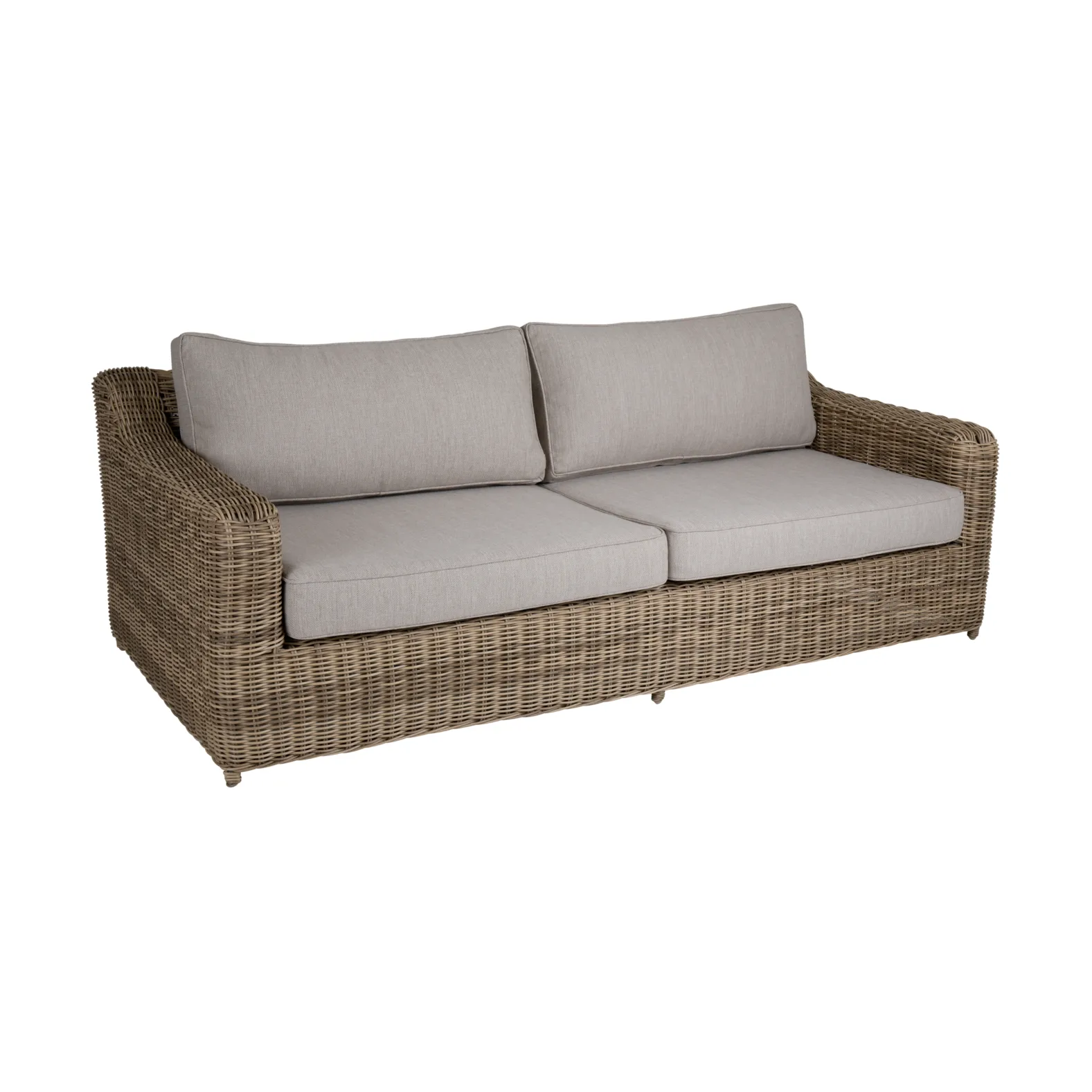 Glendon 3 seater sofa, Rustic beige-beige Brafab