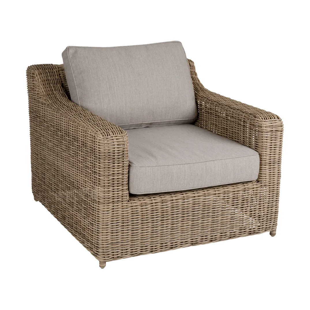 Glendon armchair, Rustic-beige Brafab