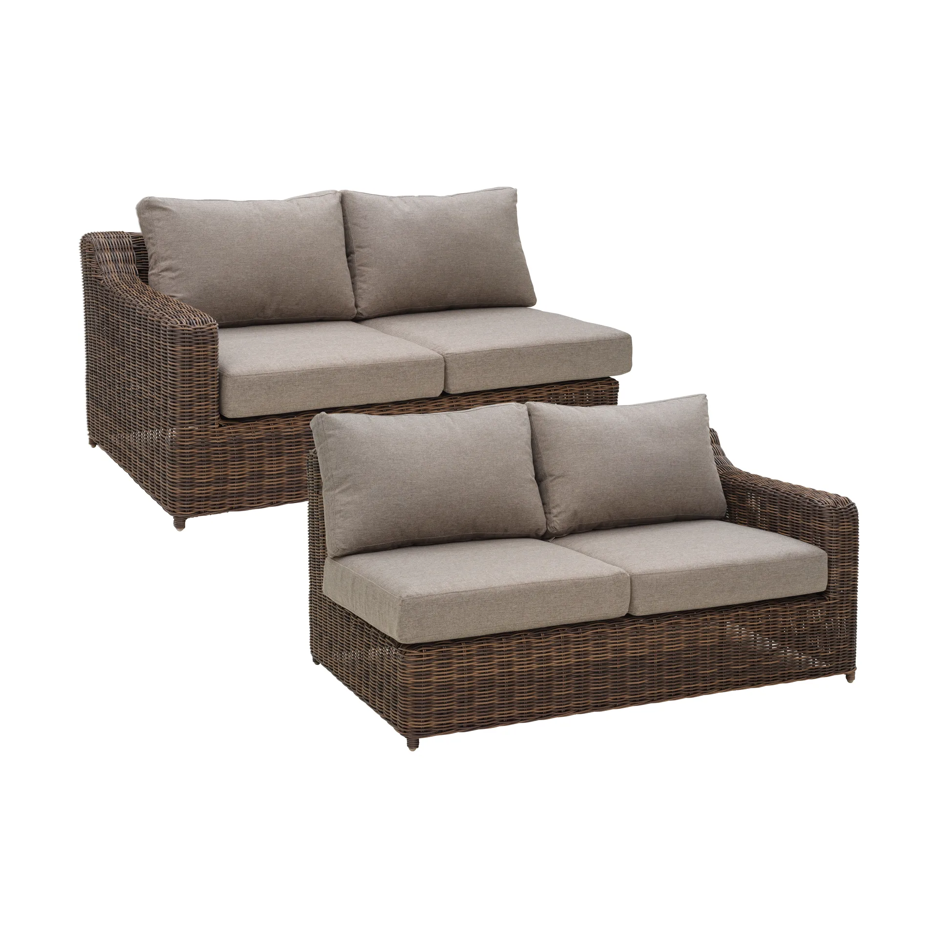 Glendon sofa module, Dark Brown-soft moose Brafab