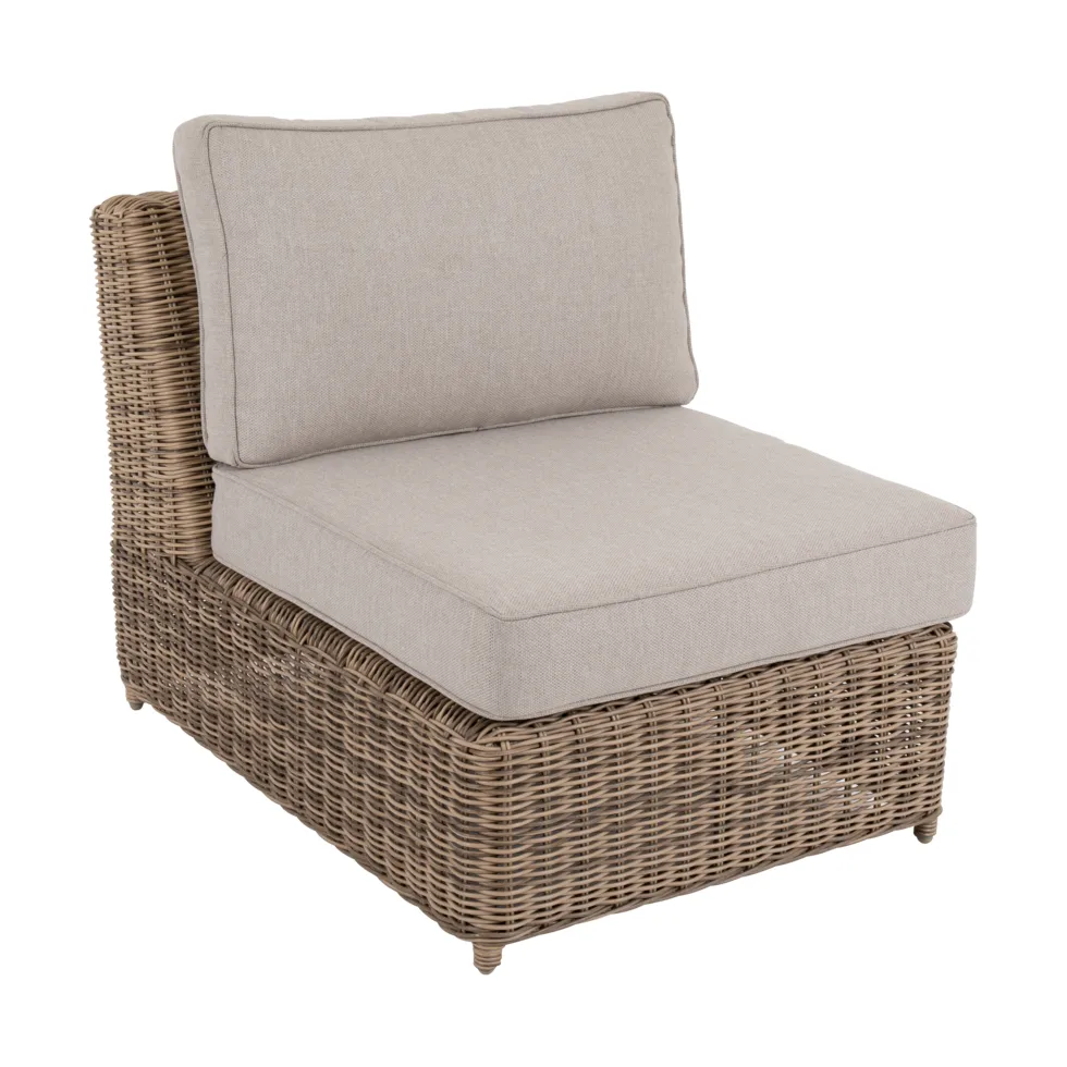 Glendon sofa module, Rustic-beige, middle section Brafab