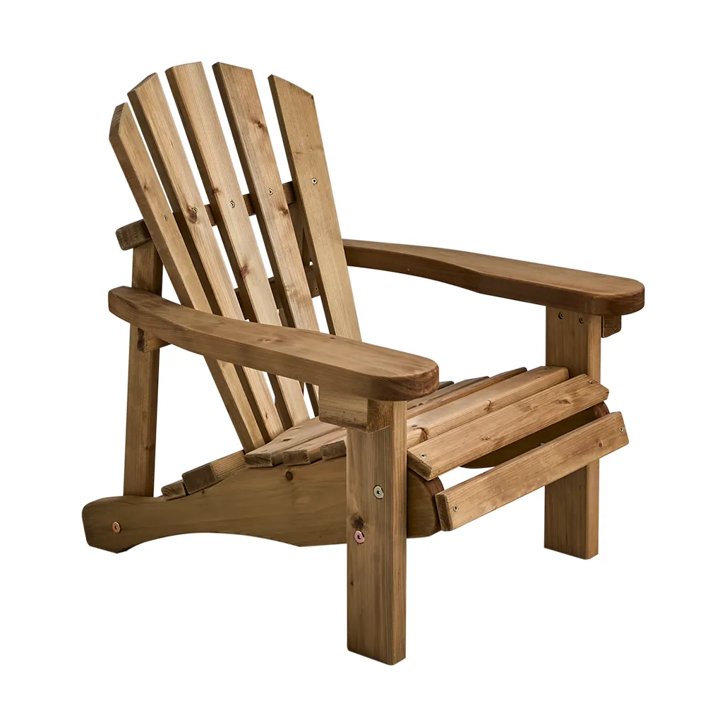 Gnarp kids deck chair, Oiled pine Brafab