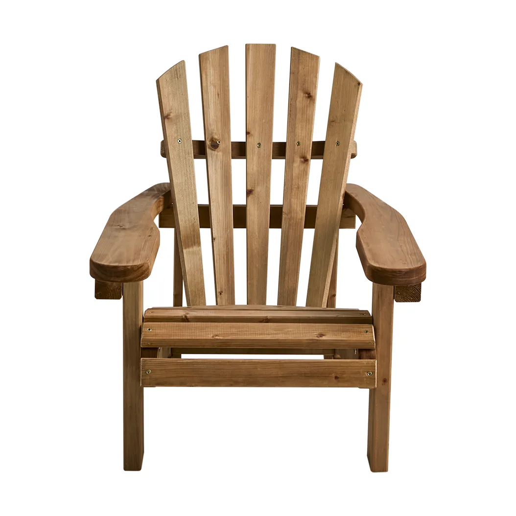 Gnarp kids deck chair, Oiled pine Brafab