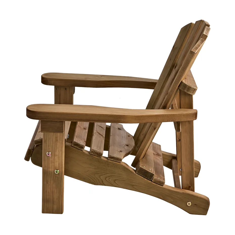 Gnarp kids deck chair, Oiled pine Brafab
