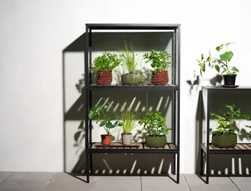 Grower Greens plant cabinet - Black, 81x137 cm - Brafab