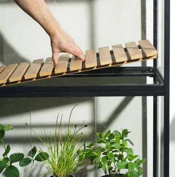 Grower Greens plant cabinet - Black, 81x137 cm - Brafab