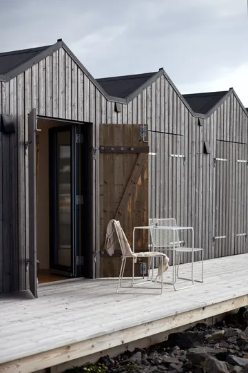 Haru café table - Pearl white, 54x61 cm - Brafab