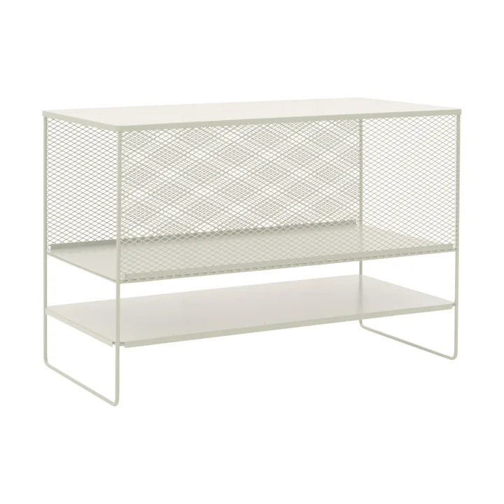 Haru outdoor kitchen base cabinet with shelves 120x90x60 cm - Pearl white - Brafab
