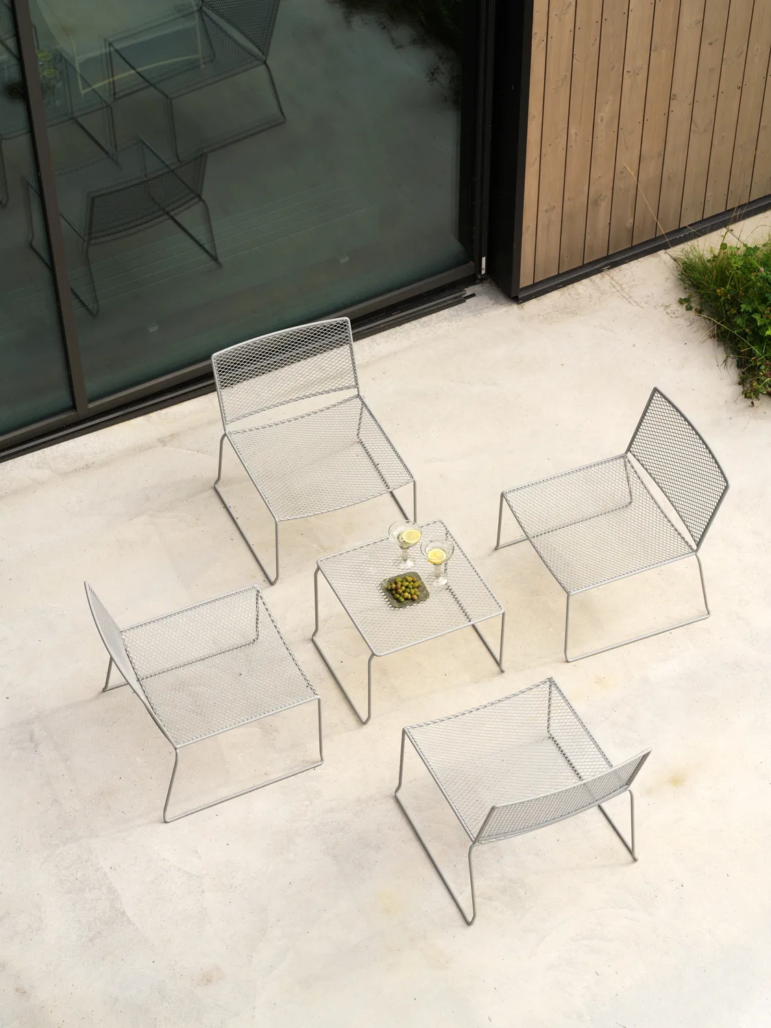 Haru side table, Slate grey, 54x54 cm Brafab