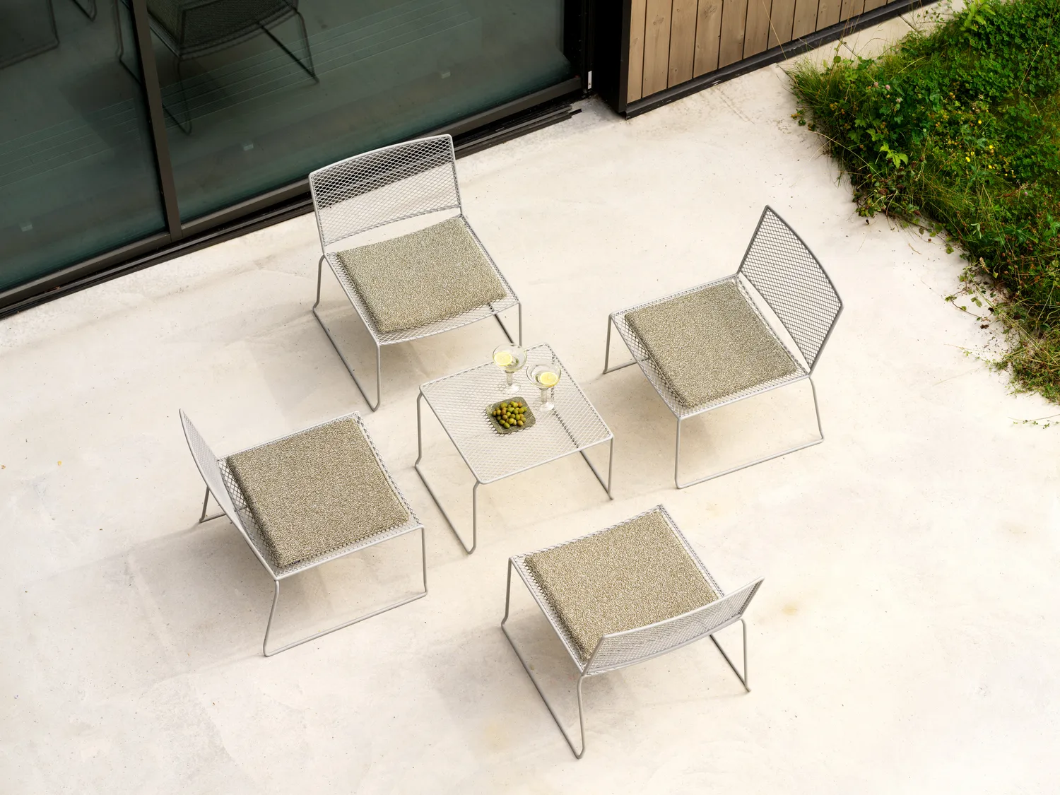 Haru side table, Slate grey, 54x54 cm Brafab