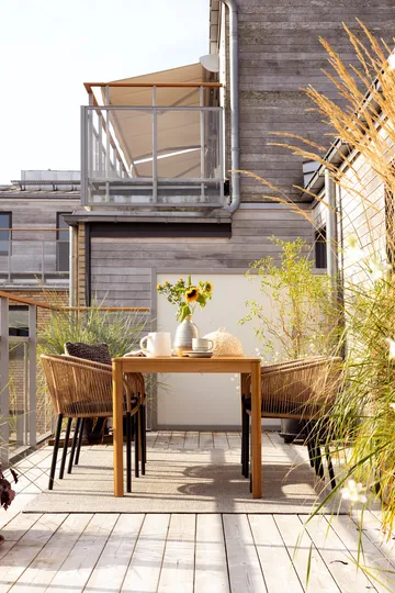 Joe dining table - Natural, 140x80 cm - Brafab