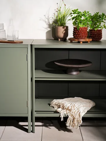 Kelia outdoor kitchen base cabinet with sink - Anthracite, 121x90x64 cm - Brafab