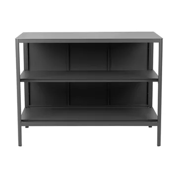 Kelia outdoor kitchen bench with shelves - Anthracite, 121x91x64 cm - Brafab