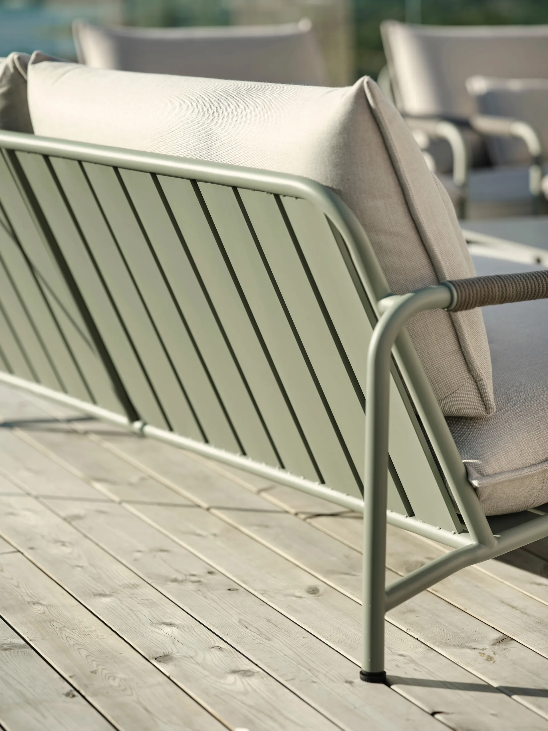 Lerberget 2,5 seat sofa, Green-ash Brafab