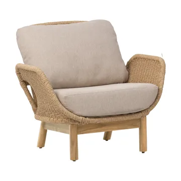 Lily armchair - Twist straw-plush wheat - Brafab