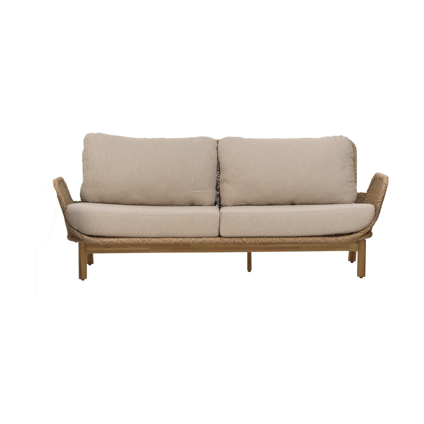 Lily sofa, Twist straw-plush wheat, 2.5-seater Brafab