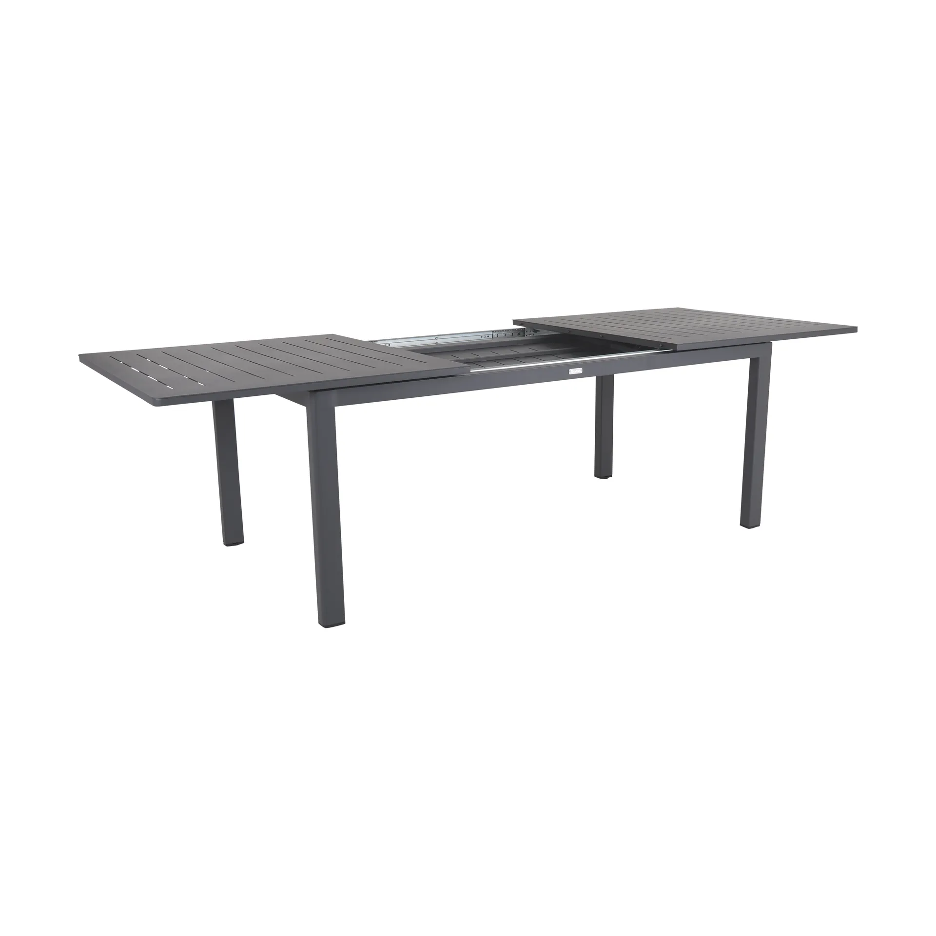 Lomma extendable dining table, Anthracite 194-312 cm Brafab