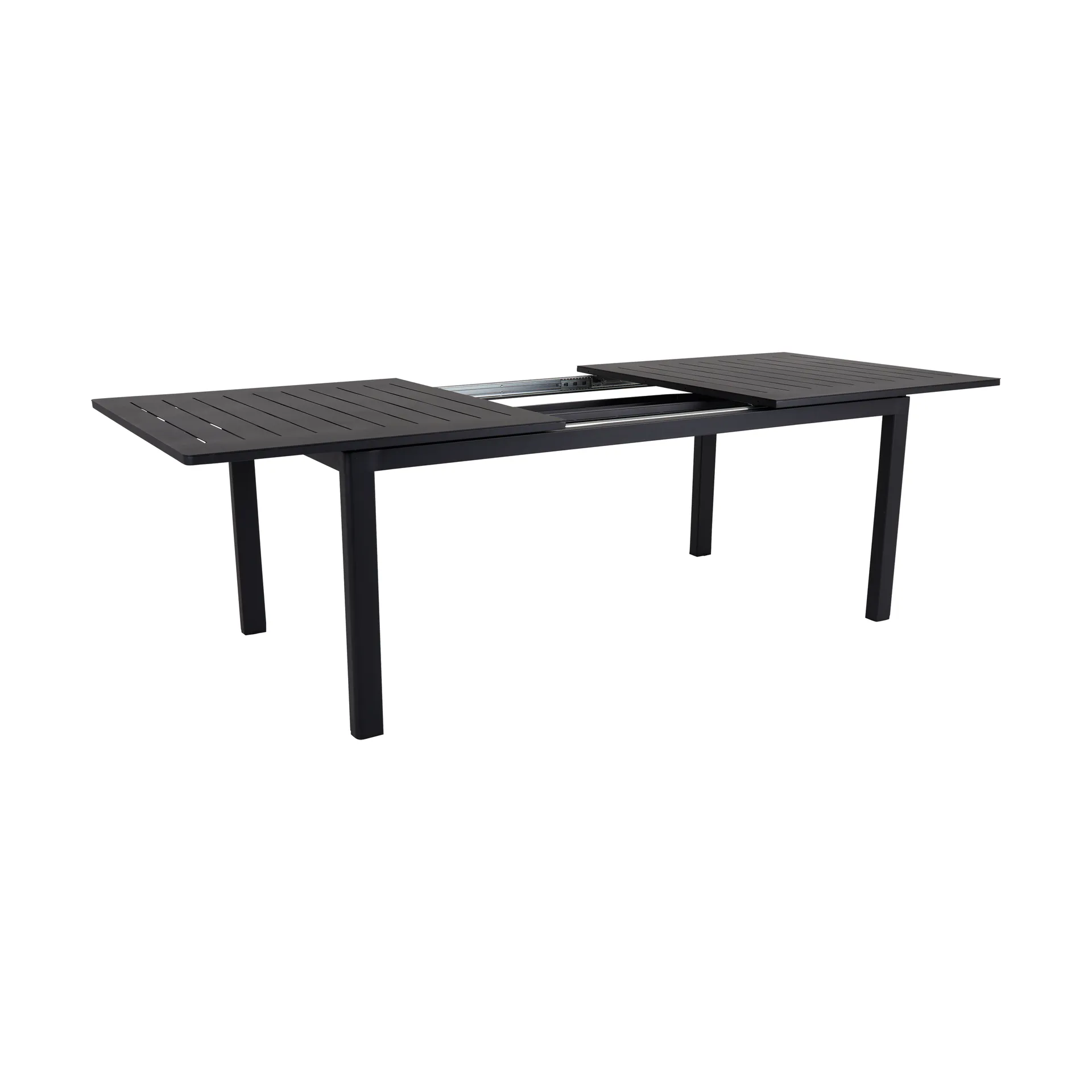 Lomma extendable dining table, Black 194-312 cm Brafab