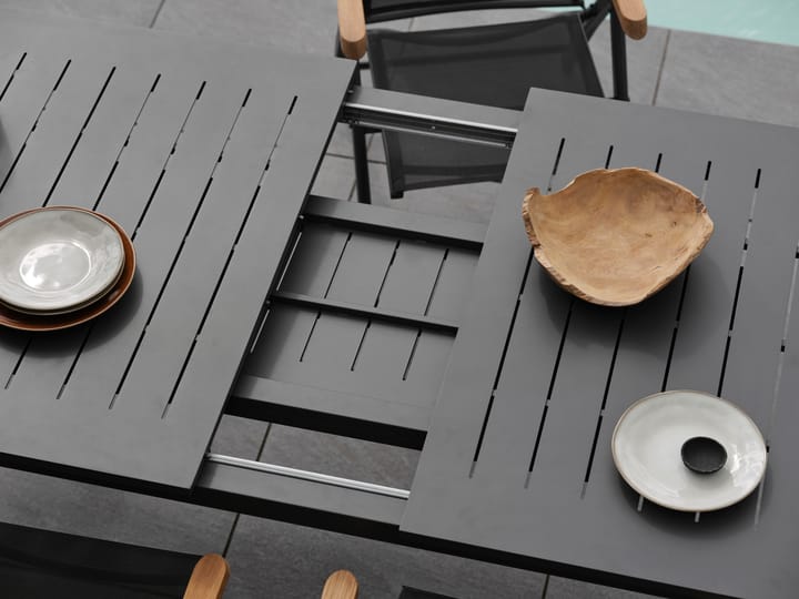 Lomma extendable dining table, Black 194-312 cm Brafab
