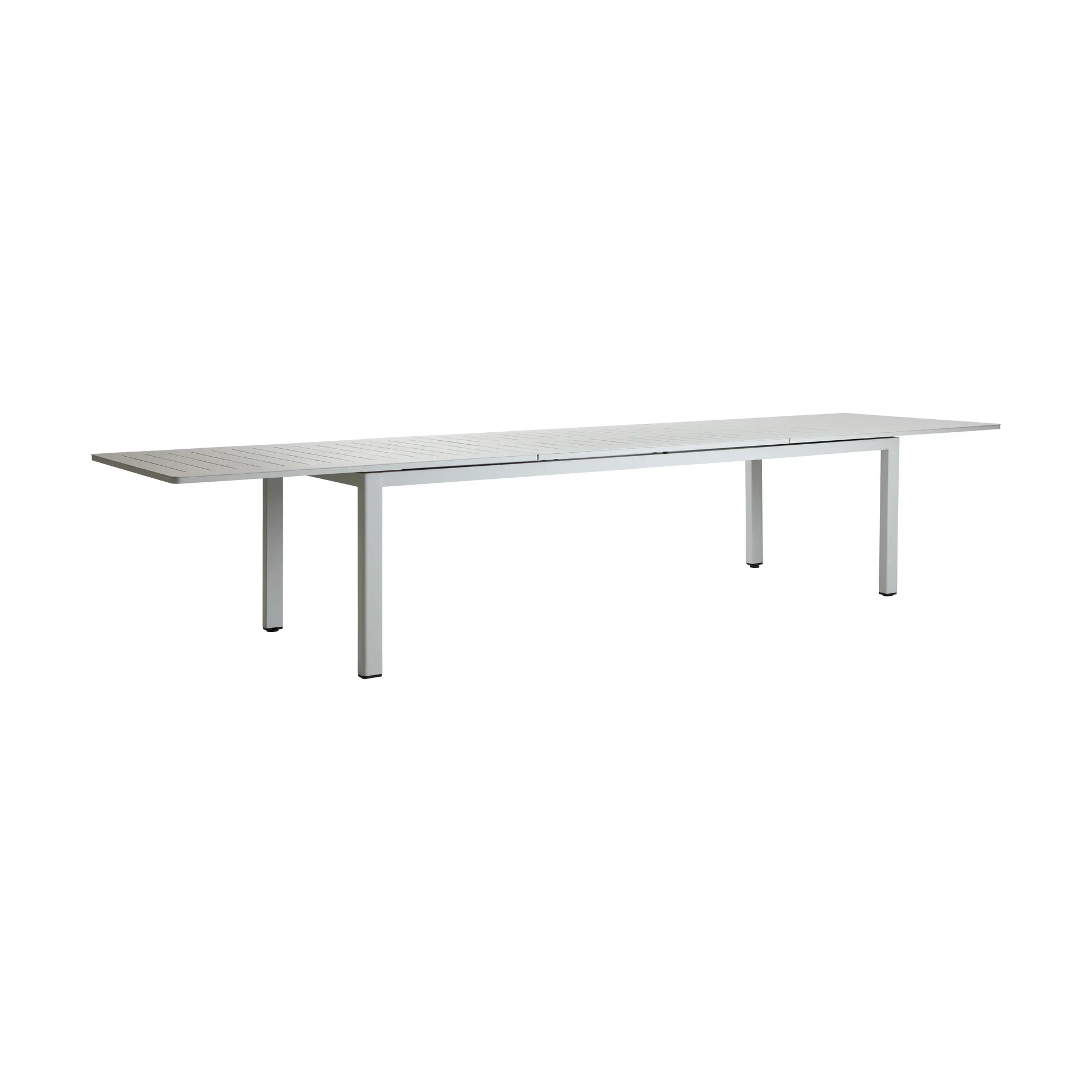 Lomma extendable dining table, Light grey XL 260-380 cm Brafab