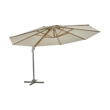 Luzzi free-hanging parasol - Khaki - Brafab