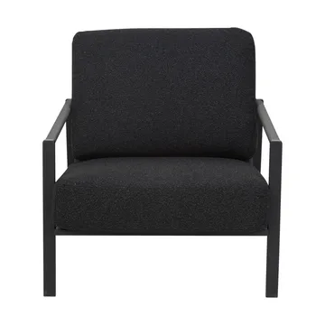 Lyra armchair - Black-teddy black - Brafab