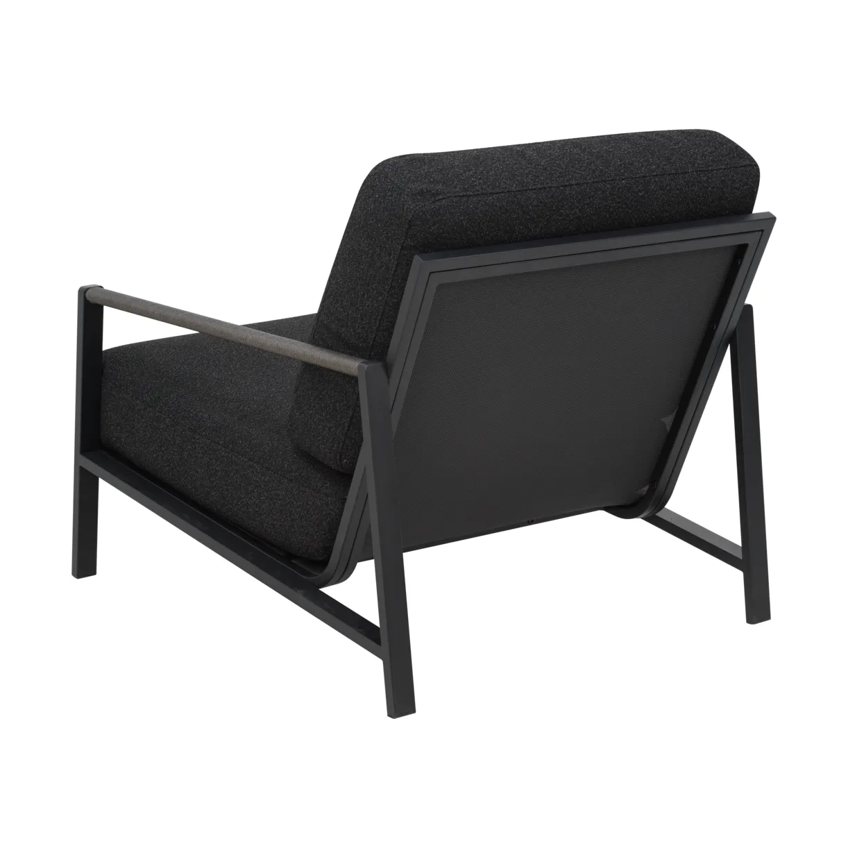 Lyra armchair, Black-teddy black Brafab