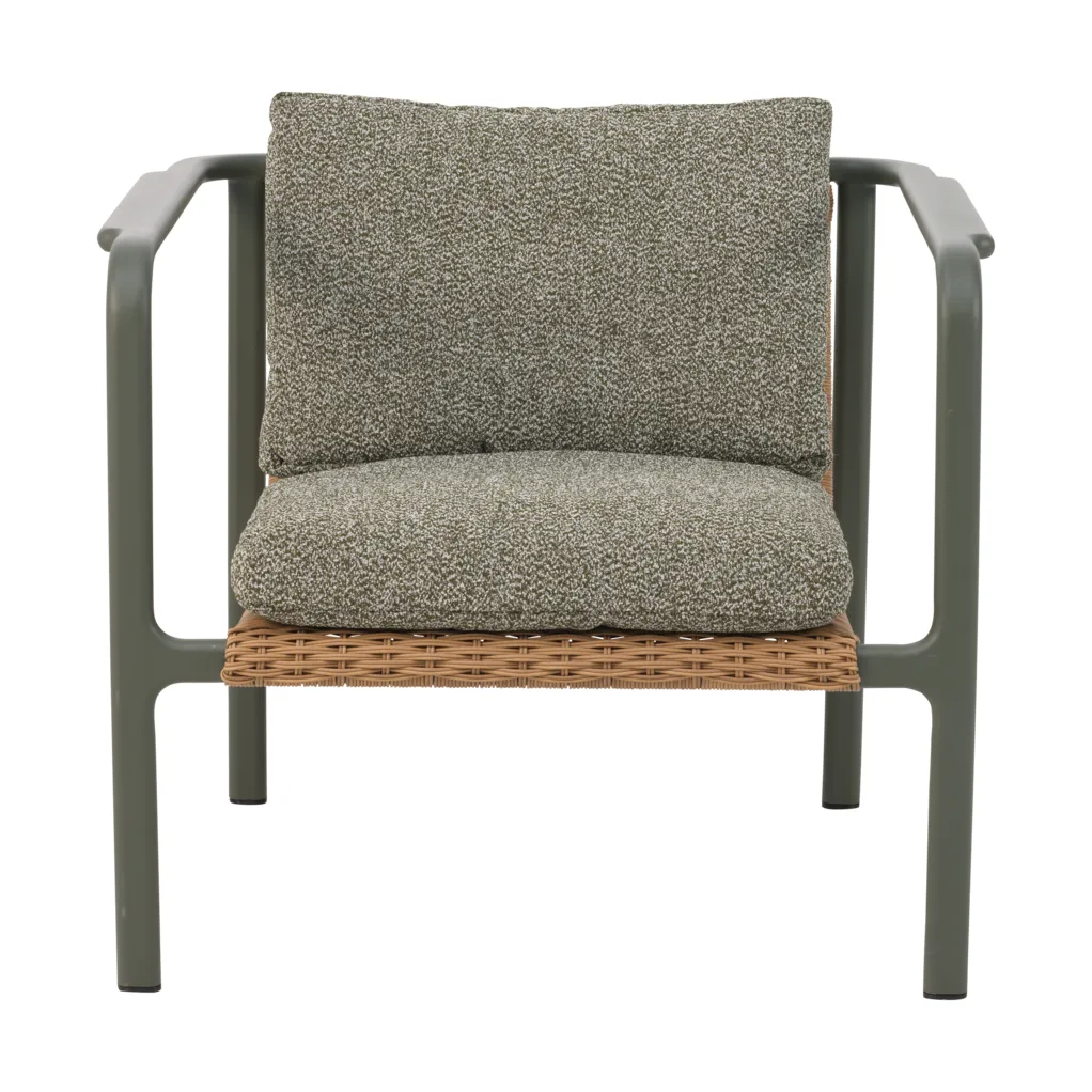 Motty armchair, Nordic green-teddy verde Brafab