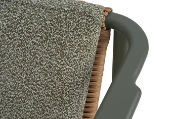 Motty armchair - Nordic green-teddy verde - Brafab