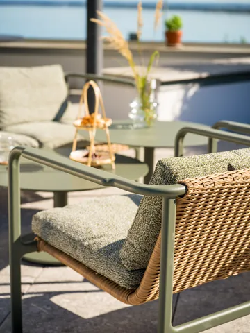 Motty armchair - Nordic green-teddy verde - Brafab