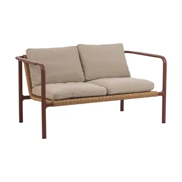 Motty sofa - Zin red-teddy beige, 2-seater - Brafab