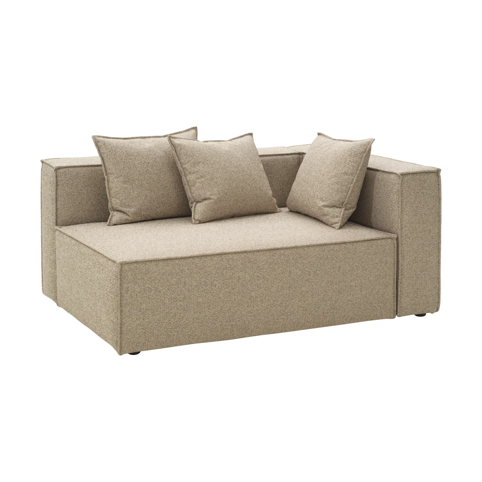 Muki sofa module, Light taupe, left end module Brafab