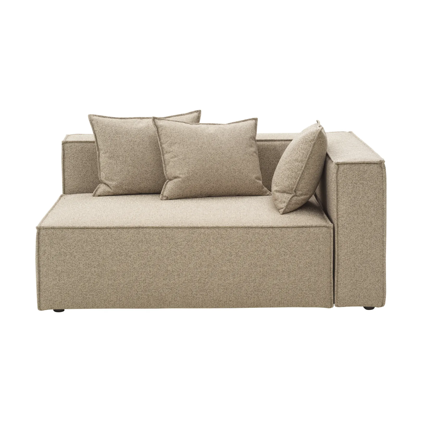 Muki sofa module, Light taupe, left end module Brafab