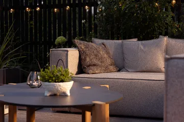 Muki sofa module - Light taupe, right end module - Brafab