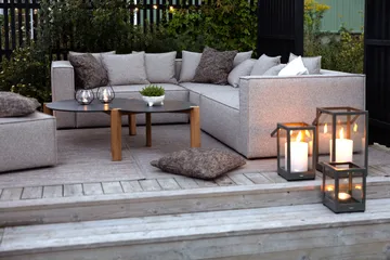 Muki sofa module - Light taupe, right end module - Brafab