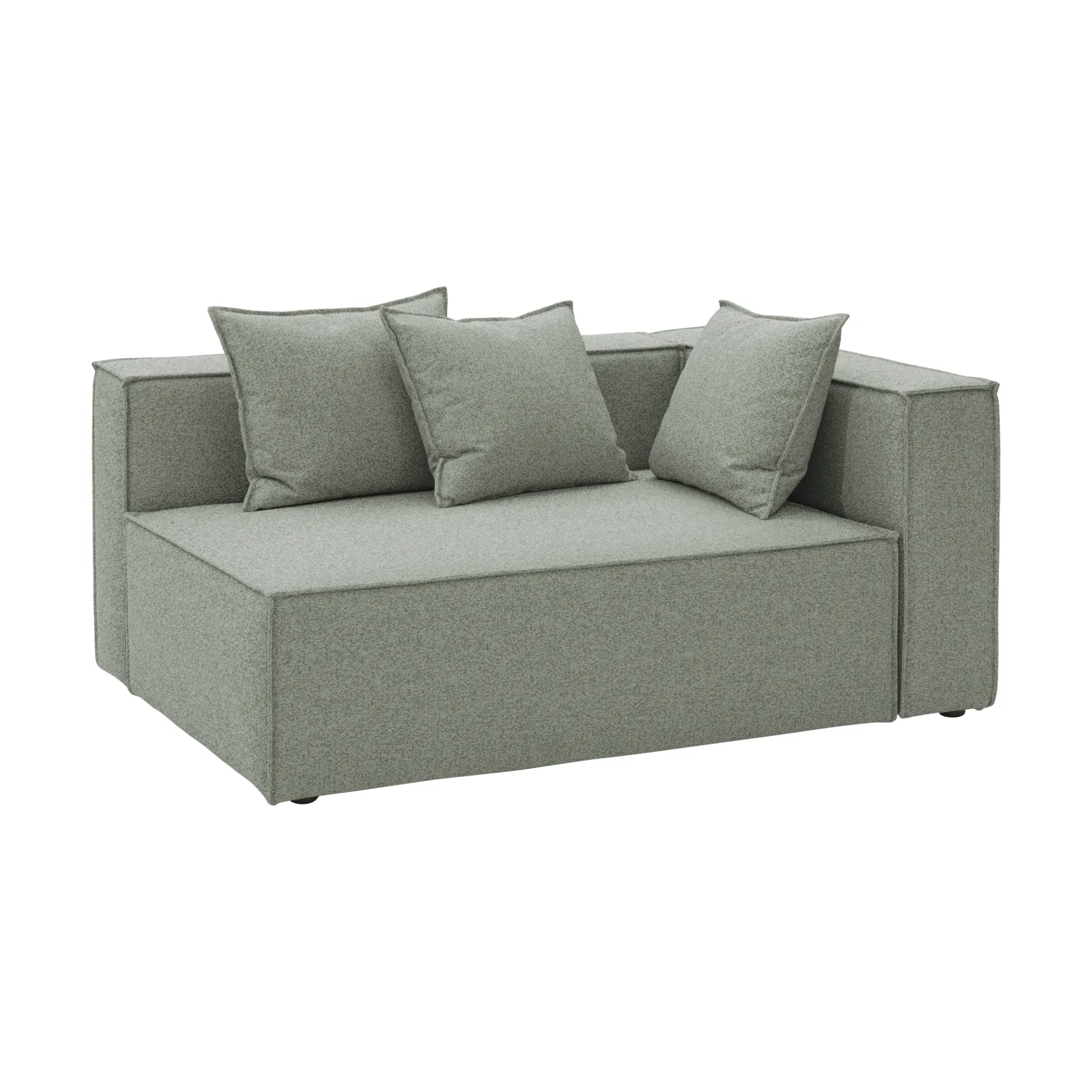 Muki sofa module, Sea green, left end module Brafab